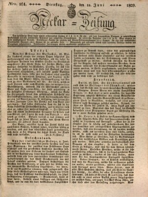 Neckar-Zeitung Dienstag 16. Juni 1829