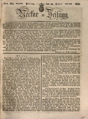 Neckar-Zeitung Freitag 19. Juni 1829