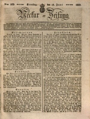 Neckar-Zeitung Dienstag 23. Juni 1829