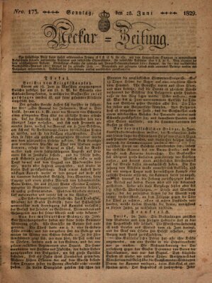 Neckar-Zeitung Sonntag 28. Juni 1829