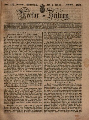 Neckar-Zeitung Mittwoch 1. Juli 1829