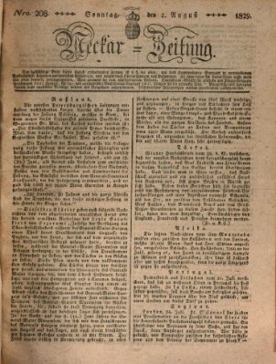 Neckar-Zeitung Sonntag 2. August 1829