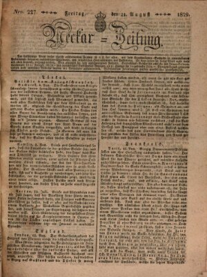 Neckar-Zeitung Freitag 21. August 1829