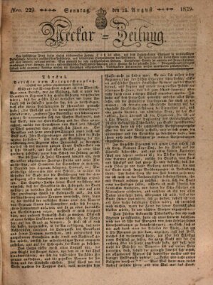 Neckar-Zeitung Sonntag 23. August 1829