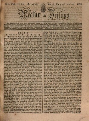 Neckar-Zeitung Dienstag 25. August 1829