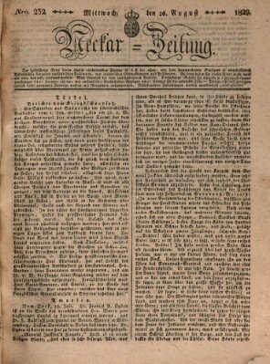 Neckar-Zeitung Mittwoch 26. August 1829