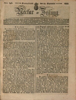 Neckar-Zeitung Samstag 12. September 1829