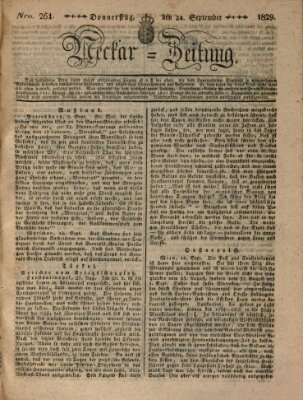 Neckar-Zeitung Donnerstag 24. September 1829