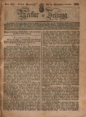 Neckar-Zeitung Montag 28. September 1829