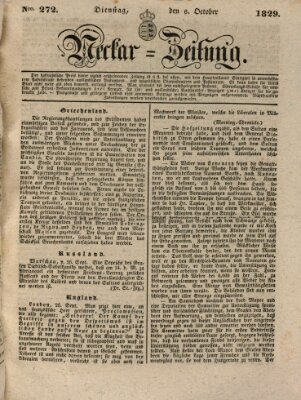 Neckar-Zeitung Dienstag 6. Oktober 1829