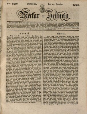 Neckar-Zeitung Dienstag 13. Oktober 1829