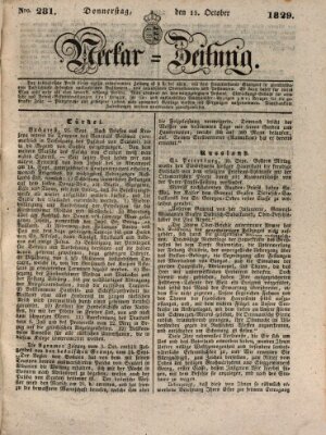 Neckar-Zeitung Donnerstag 15. Oktober 1829