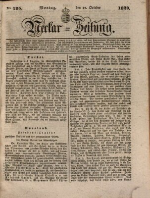 Neckar-Zeitung Montag 19. Oktober 1829