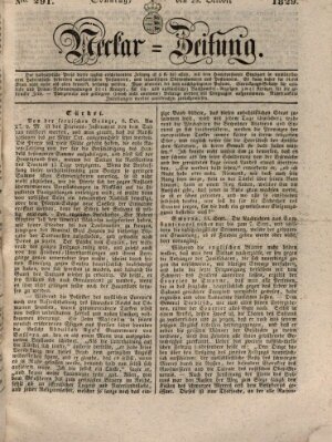 Neckar-Zeitung Sonntag 25. Oktober 1829