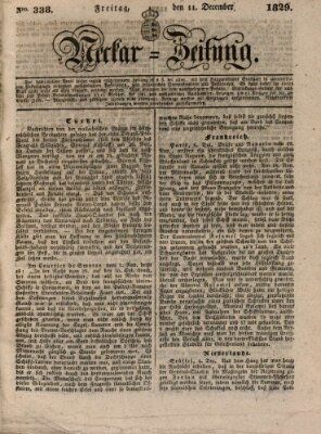 Neckar-Zeitung Freitag 11. Dezember 1829