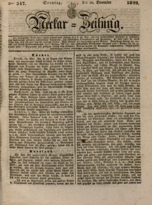 Neckar-Zeitung Sonntag 20. Dezember 1829