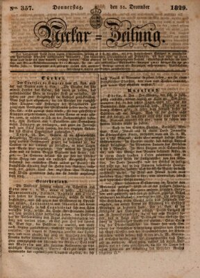 Neckar-Zeitung Donnerstag 31. Dezember 1829