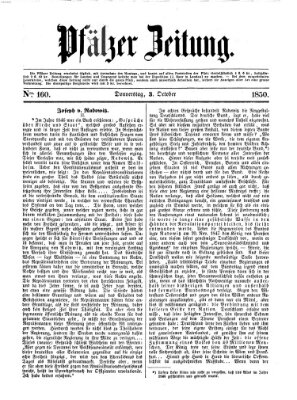 Pfälzer Zeitung Donnerstag 3. Oktober 1850