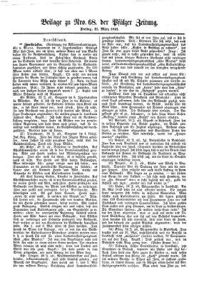 Pfälzer Zeitung Freitag 21. März 1851