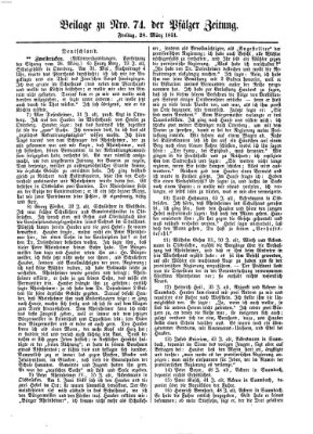 Pfälzer Zeitung Freitag 28. März 1851