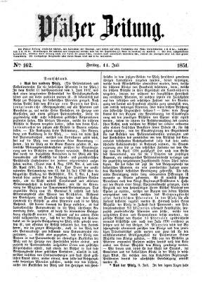 Pfälzer Zeitung Freitag 11. Juli 1851