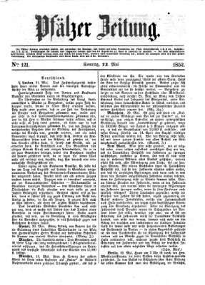 Pfälzer Zeitung Sonntag 23. Mai 1852