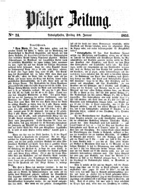 Pfälzer Zeitung Freitag 28. Januar 1853