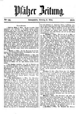 Pfälzer Zeitung Sonntag 6. März 1853