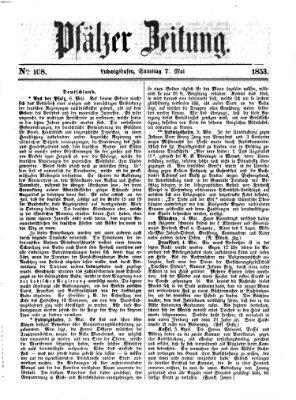 Pfälzer Zeitung Samstag 7. Mai 1853