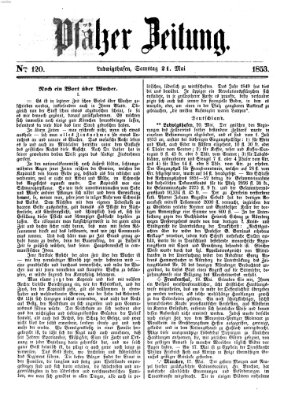 Pfälzer Zeitung Samstag 21. Mai 1853