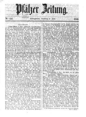 Pfälzer Zeitung Samstag 4. Juni 1853