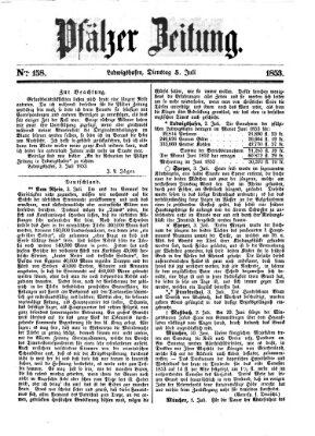 Pfälzer Zeitung Dienstag 5. Juli 1853