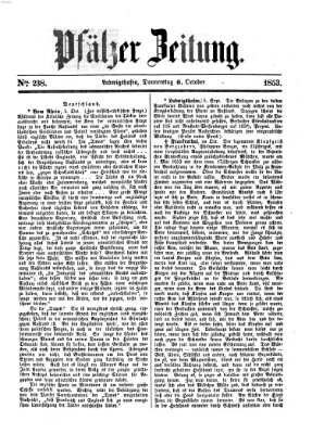 Pfälzer Zeitung Donnerstag 6. Oktober 1853