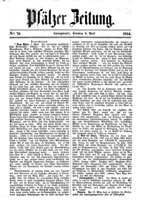 Pfälzer Zeitung Sonntag 2. April 1854