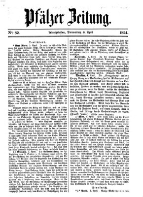 Pfälzer Zeitung Donnerstag 6. April 1854