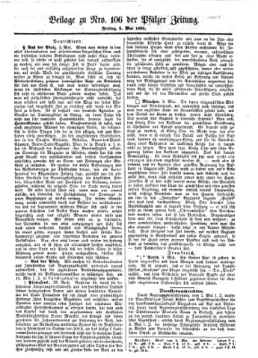 Pfälzer Zeitung Freitag 5. Mai 1854