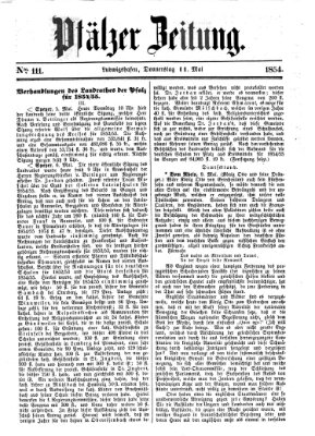 Pfälzer Zeitung Donnerstag 11. Mai 1854