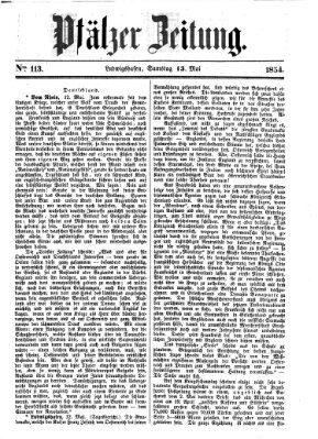 Pfälzer Zeitung Samstag 13. Mai 1854