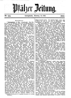 Pfälzer Zeitung Sonntag 14. Mai 1854