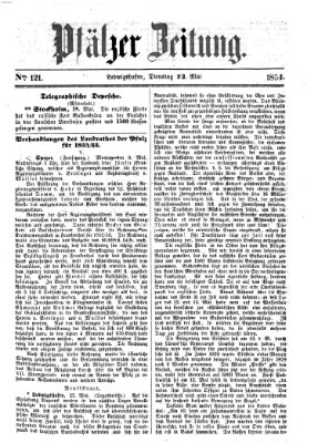 Pfälzer Zeitung Dienstag 23. Mai 1854