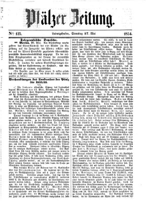 Pfälzer Zeitung Samstag 27. Mai 1854