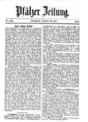 Pfälzer Zeitung Sonntag 25. Juni 1854