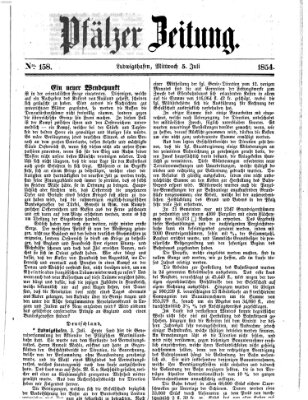 Pfälzer Zeitung Mittwoch 5. Juli 1854