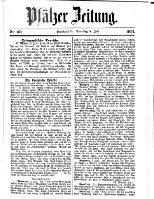 Pfälzer Zeitung Samstag 8. Juli 1854