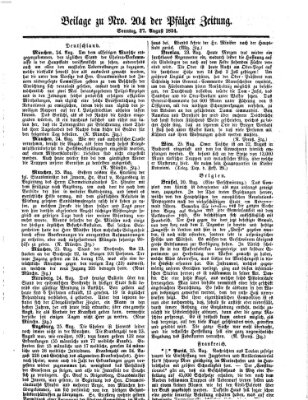 Pfälzer Zeitung Sonntag 27. August 1854