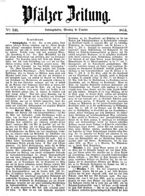 Pfälzer Zeitung Montag 9. Oktober 1854