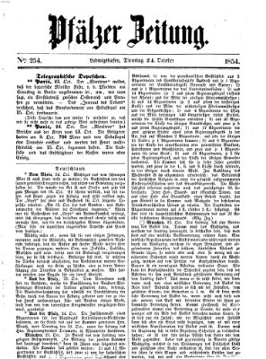 Pfälzer Zeitung Dienstag 24. Oktober 1854