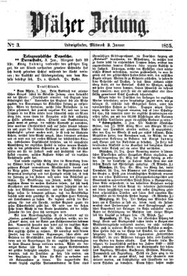 Pfälzer Zeitung Mittwoch 3. Januar 1855