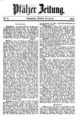 Pfälzer Zeitung Mittwoch 10. Januar 1855