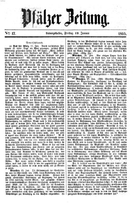 Pfälzer Zeitung Freitag 19. Januar 1855